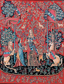 Canevas Pénélope Antique Dame à la licorne l'Odorat 65x80cm