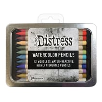 Crayons de couleurs aquarelles - Distress set 6 - 12 pièces - Tim Holtz - Ranger