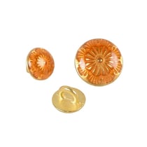 Bouton métal laqué orange