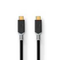 Nedis Câble USB-C Mâle vers USB-C Mâle 100W 20 Gbps 4K 2m Noir