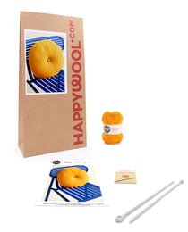 Kit Tricot Housse de coussin Vanessa ORANGE TU