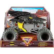 Monster jam geant : batman - voiture noire - vehicule echelle 1:24 - spin master - 20138456