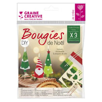 3 bougies pour bûche de Noël à faire soi-même