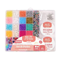 Kit de création de bijoux MGM - 27 cases - Rose