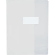Protège-cahier - 24x32cm - Pour cahier - Transparent - Polypro - Avec rabat intérieur