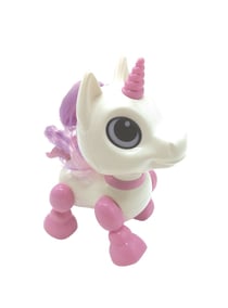 Power Unicorn Mini - Licorne robot avec effets lumineux et sonores, contrôle par claquement de main, répétition