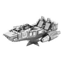 MetalEarth: STAR WARS (EP7) FIRST ORDER SNOWSPEEDER 8.26x5.72x3.43cm, maquette 3D en métal avec 2 feuilles, sur carte 12x17cm, 14+