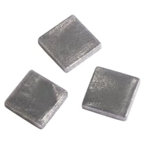 Mosaïque acrylique 1x1 cm métallique, argent brillant, boîte - env. 205 pces / 50 g