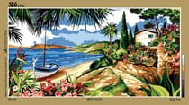Canevas SEG Mer Azur 65 x 120 cm