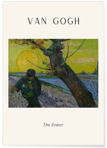 Affiche Van Gogh - The Sower | A3 : 29,7x42cm