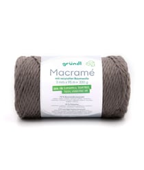 Bobine de corde MACRAME 330 GR - Gründl 5 Gris