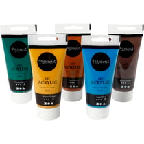 Peinture Acrylique, couleurs naturelles, semi-brillant, ass. de couleurs, 5x75 ml/ 1 Pq.