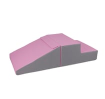 Set de 2 grands blocs en mousse blanc rose gris - Velinda