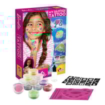LISCIANI - Barbie - My Glitter Tattoo - Tatouage paillette enfant - Tatouage éphémère - Jeu créatif - À partir de 5 ans