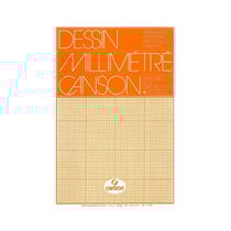 Papier millimétré - A3 (29,7x42cm) - Bloc de 50 feuilles - Canson