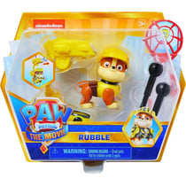 Pat patrouille ruben avec son et sac a dos transportable - figurine chien - paw patrol the movie - spin master - 20130483