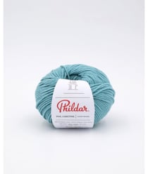 Pelote Phil Cabotine - Fil à tricoter d'été doux et légèrement blanchi - Phildar Prusse bleu