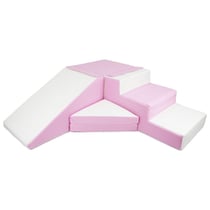 Set de 4 blocs en mousse pour le jeu blanc, rose (pastel) - Velinda