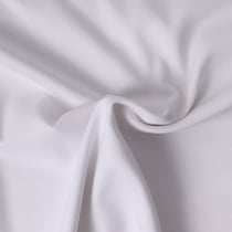 Tissu Gabardine extensible Bambou recyclé Aelys uni Blanc