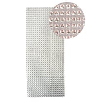 Graine Créative - Plaque de strass adhésive 10 x 25 cm Argenté
