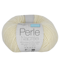 Fil À Tricoter PERLE NACREE - Distrifil 03 Jaune