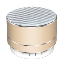 Enceinte Bluetooth Mini A10 Métal Son Puissant USB 3W Autonomie 10m Or YONIS