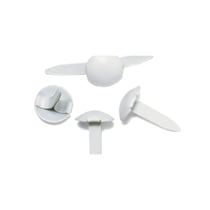 Attaches parisiennes Rond, 4+8 mm, boîte blister 75 pces, blanc