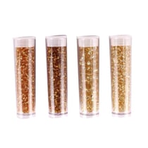 Perle Rocaille tubes 8 g Doré 4 pièces
