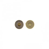 Lot de 2 fermoirs magnet à rivets couleur or antique 19mm