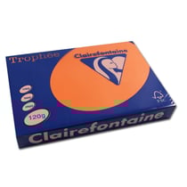 Ramette de papier - A4 - Orange vif - 120g - Impression - 250 feuilles - Clairefontaine Trophée