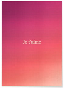 Affiche 'Amour puzzle' | A3 : 29,7x42cm