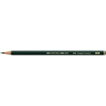 Crayon graphite Faber-Castell 9000 - Lot de 12 - Hexagonal - Mine 8B - Diamètre 2 mm