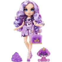 Poupée Mannequin avec Kit de Slime et Animal de Compagnie - Violet (Violet) - Poupée Pailletée 28 cm avec Kit de Slime
