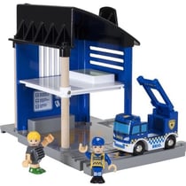 Commissariat de Police - Accessoire son et lumiere pour circuit de train en bois - Ravensburger - Des 3 ans - 33813