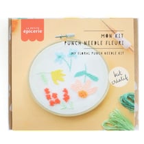 KIT MKMI Mon kit punch needle fleuri