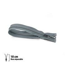 Fermeture éclair Z53 - moulée 6mm Non séparable - 18 cm