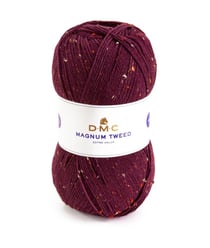 Pelote de laine MAGNUM TWEED 400 GR ! - DMC 663 Violet