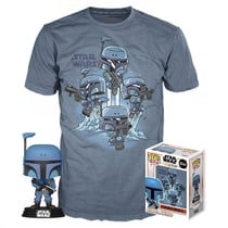 Star Wars The Mandalorian - Figurine POP! et T-Shirt The Mandalorian - Taille L
