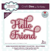 Matrices de découpe - Hello friend - 3 dies - Creative Expressions