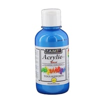 Peinture Acrylique en bouteille Bleu nacré 200ml - Amt