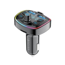 Forever Chargeur Voiture USB-C / 2 USB-A 20W avec Transmetteur FM Bluetooth et Micro-SD Noir