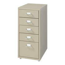 Caisson de bureau armoire meuble de rangement à roulettes avec 5 tiroirs