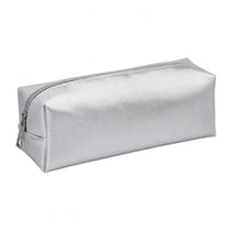 Trousse - Argent brillant - 1 compartiment - 22x7x7cm - Fermeture zip - Scolaire