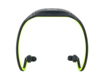 Casque MP3 Sport Sans Fil Lecteur Musique Micro SD Running Vtt Noir Vert 32 Go YONIS