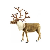 Hansa Peluche Geante Renne Nordic 165 cm L et 150 cm H