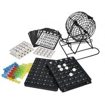 Set loto bingo avec boulier sphère métal 75 boules - jeu traditionnel - hasard