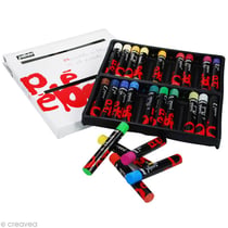 Boite de 24 pastels assortis