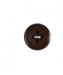 Carte de 5 boutons rebord marron 15mm - Distrifil Marron