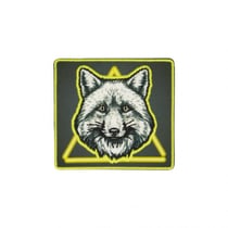 Lot de 3 écussons thermocollants fluo renard 6cm x 5cm