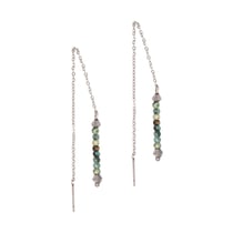 Boucles d'oreilles pendantes Lumia en pierres Turquoise Africain
